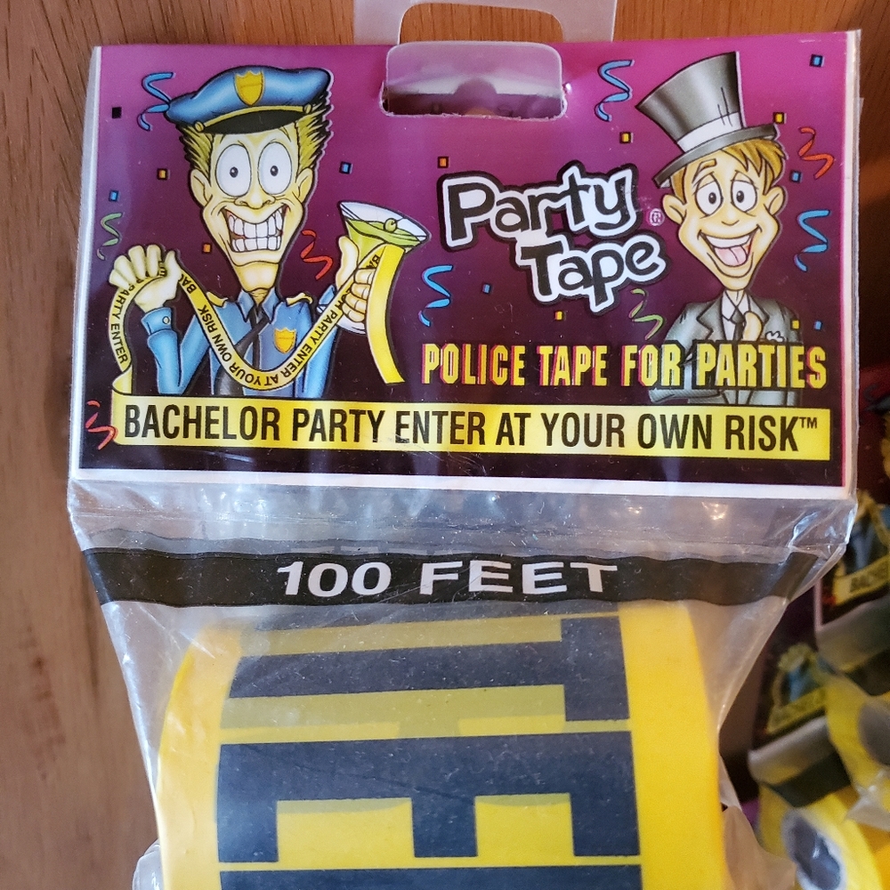 2 CAUTION TAPE  bachelor party